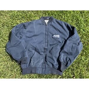 Walmart Tire & Lube Express Jacket Mens Navy Blue Employee Work Wear Sz Large